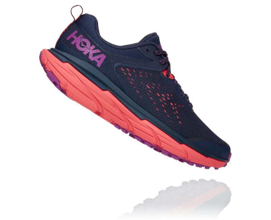 Hoka Australia One One Challenger ATR 6 - Womens Trail Shoes Navy - BSZAJ-2350